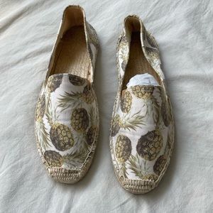 Soludos espadrilles size 8 US pineapples print
